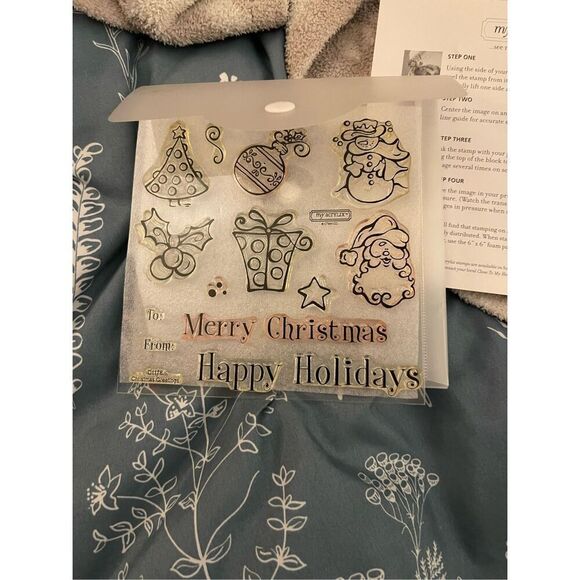 Close to My Heart My Acrylix Happy Holidays Christmas Stamps Set - Picture 6 of 9